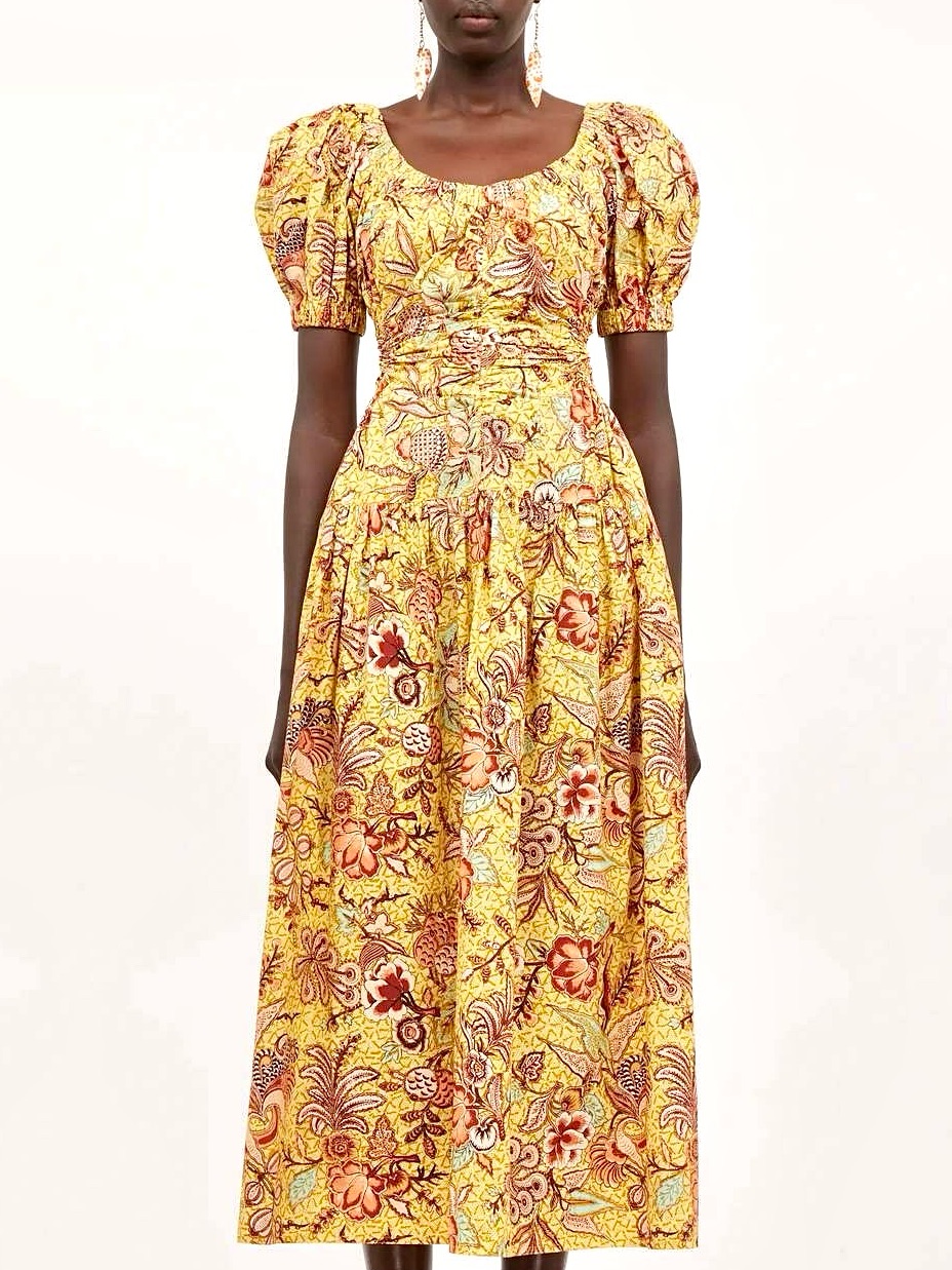 Hp Nwt Ulla Johnson Golda Cutout Dress Calla Lily